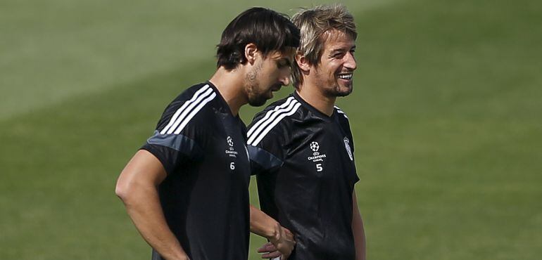 Khedira e Illarramendi, durante un entrenamiento