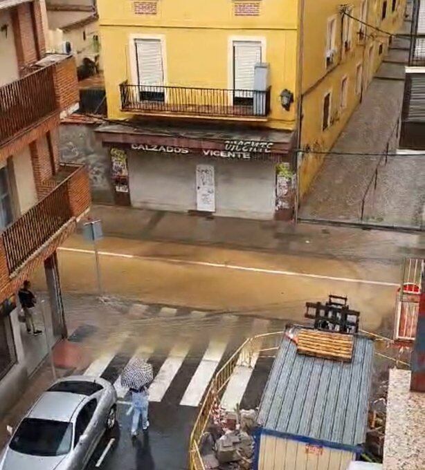Se inunda la calle Blanca de Silos