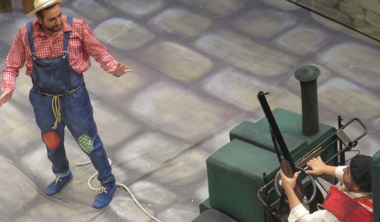 El cuarteto Los de la gran puñeta, en su actuación en las preliminares del Falla