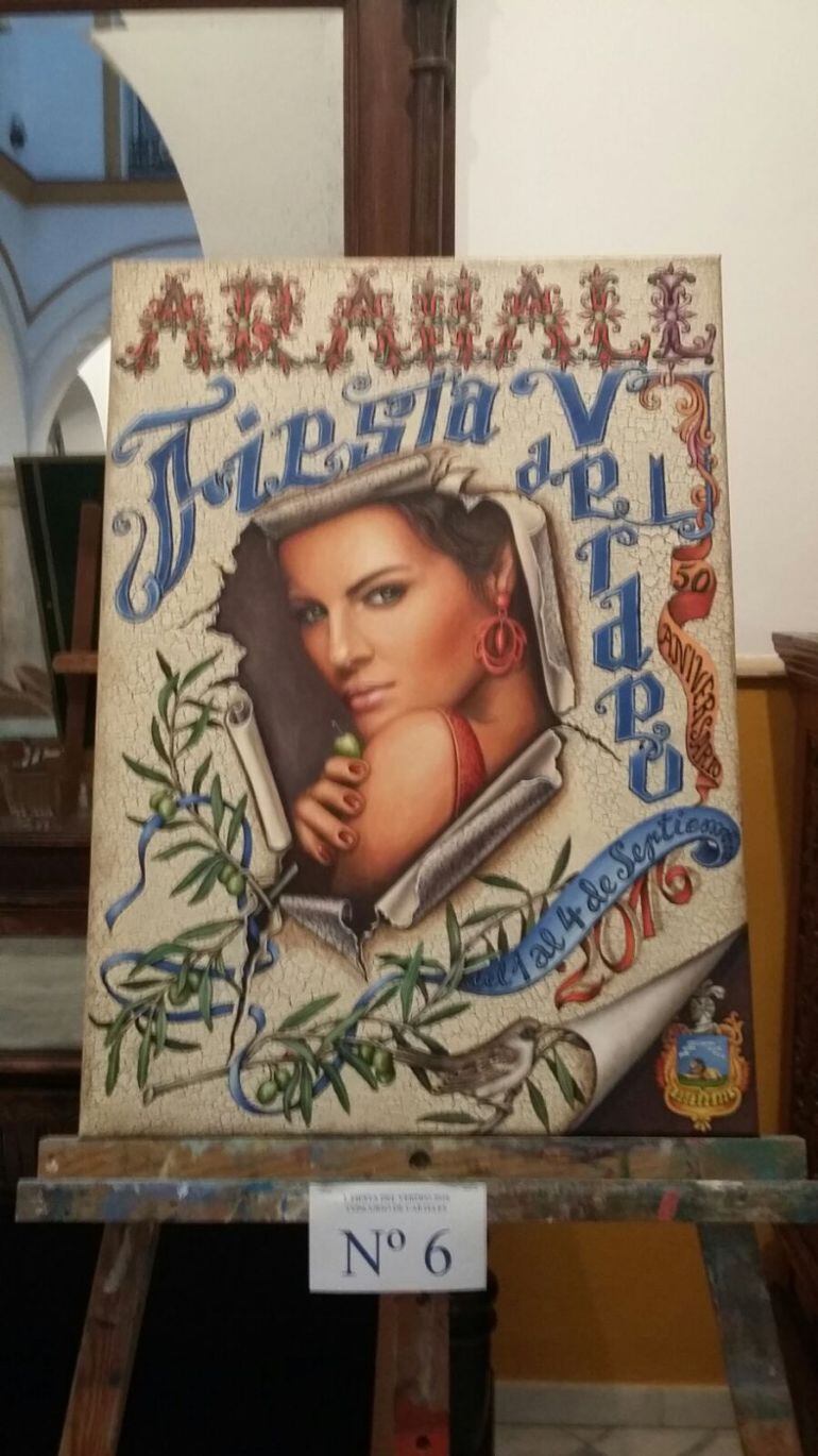 Esta es finalmente, la obra ganadora en el concuros del cartel de las Fiestas del Verdeo de Arahal