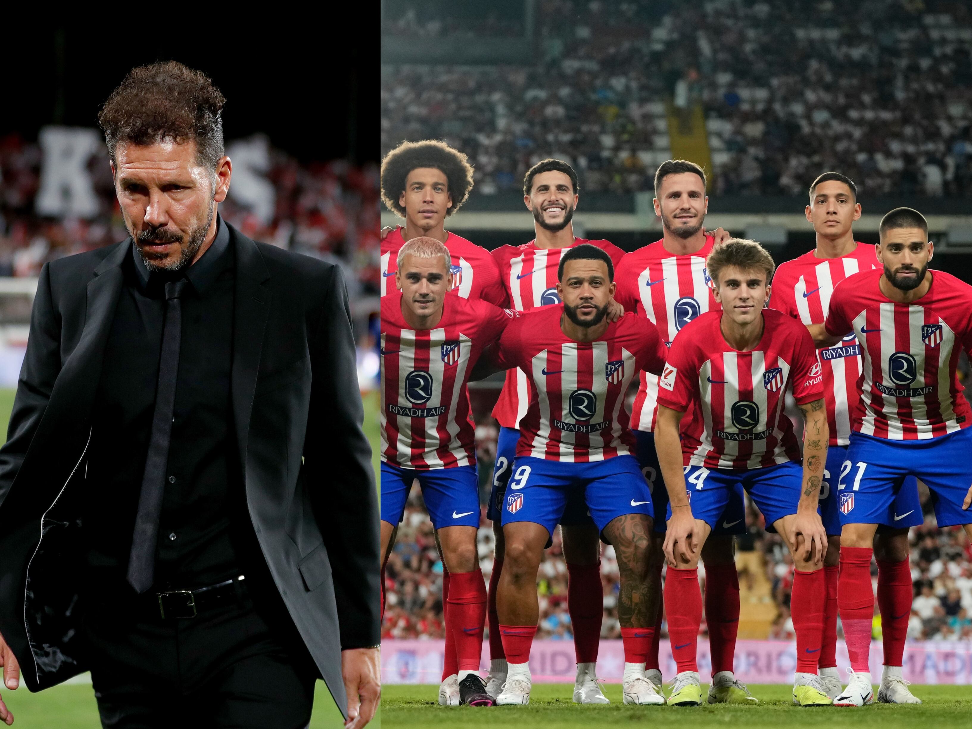 Cholo Simeone con el once titular en el último partido de Vallecas