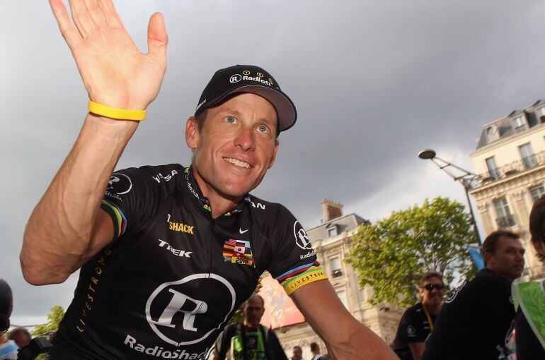 El estadounidense Lance Armstrong, en el Tour de 2010.