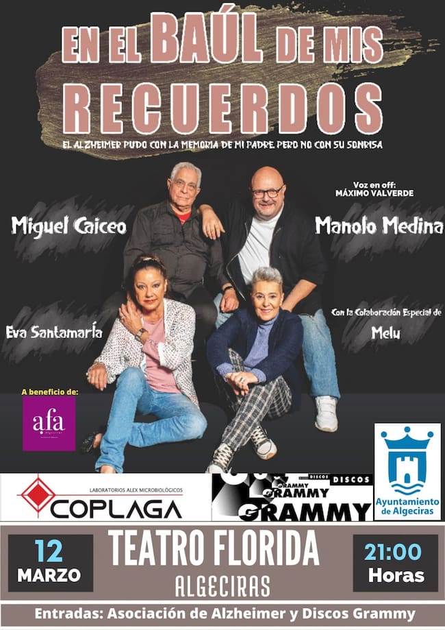 Cartel anunciador de la obra "El baúl de mis recuerdos"