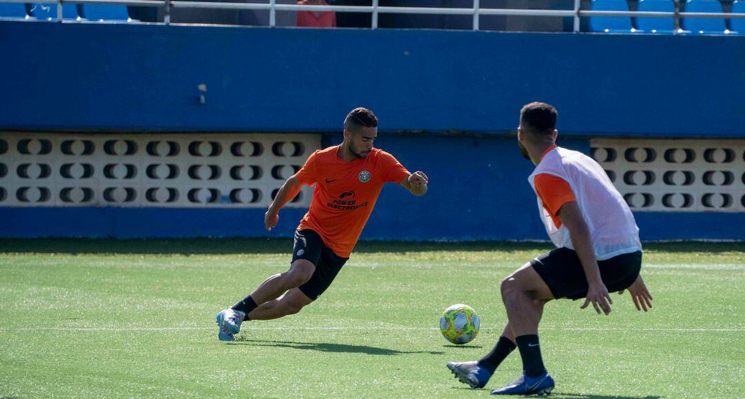 Raí en un entrenamiento en Can Misses