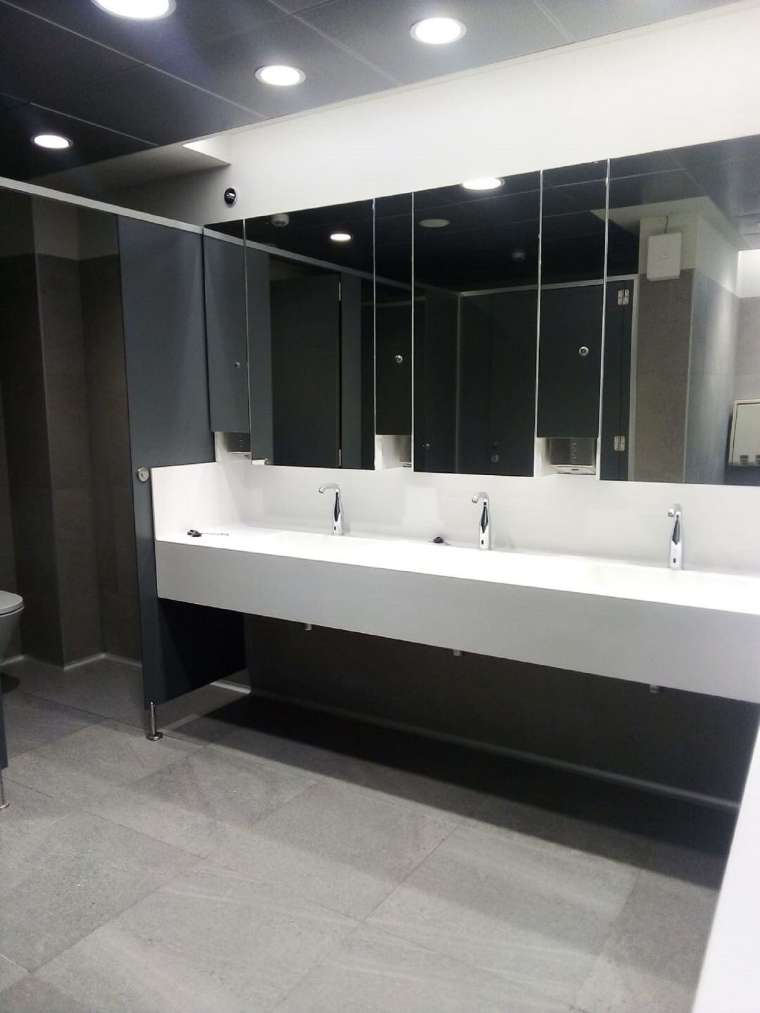 Nuevos aseos de Peinador