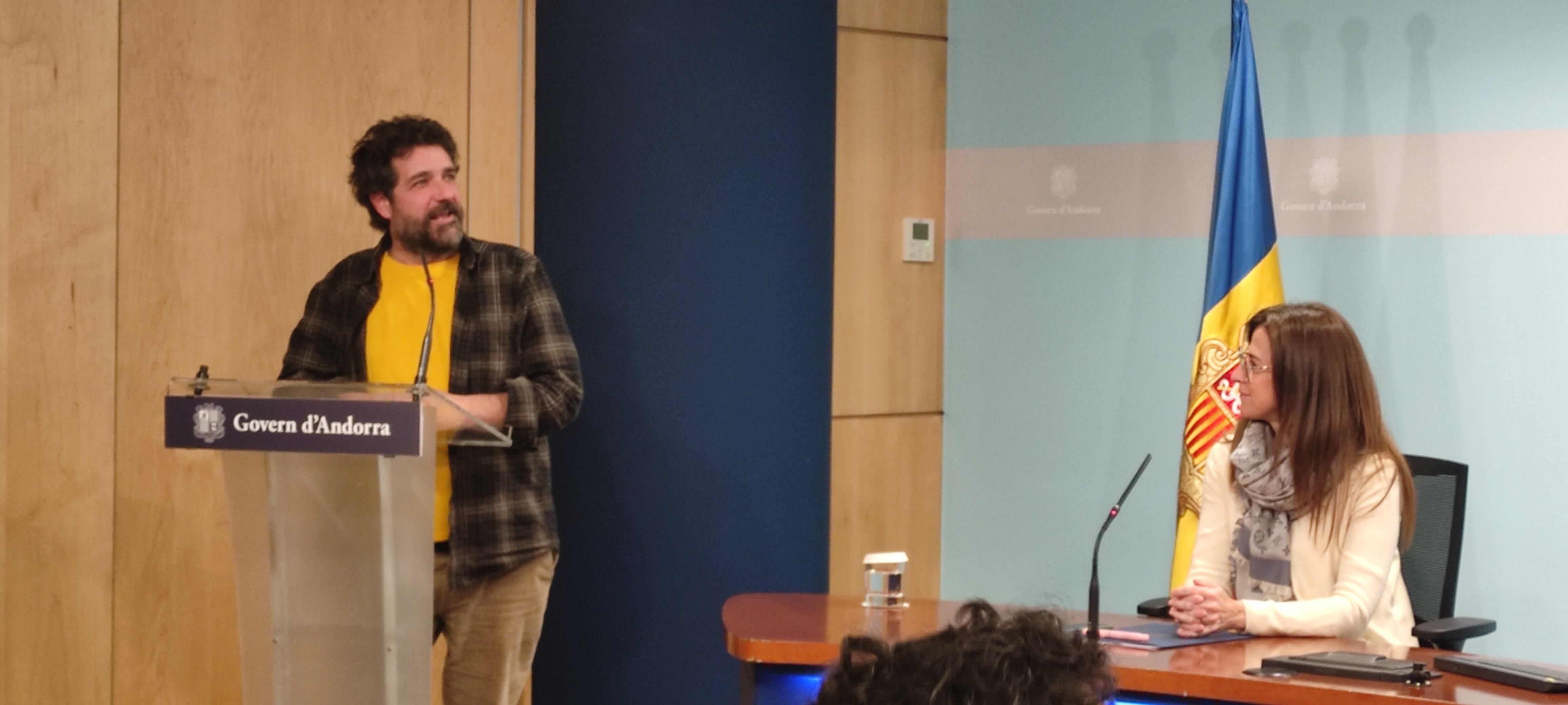 Lluís Cartes i Sílvia Riva en la presentació de la Temporada.