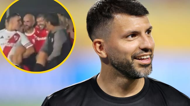 Agüero se lesiona en un partido de Seniors con Independiente