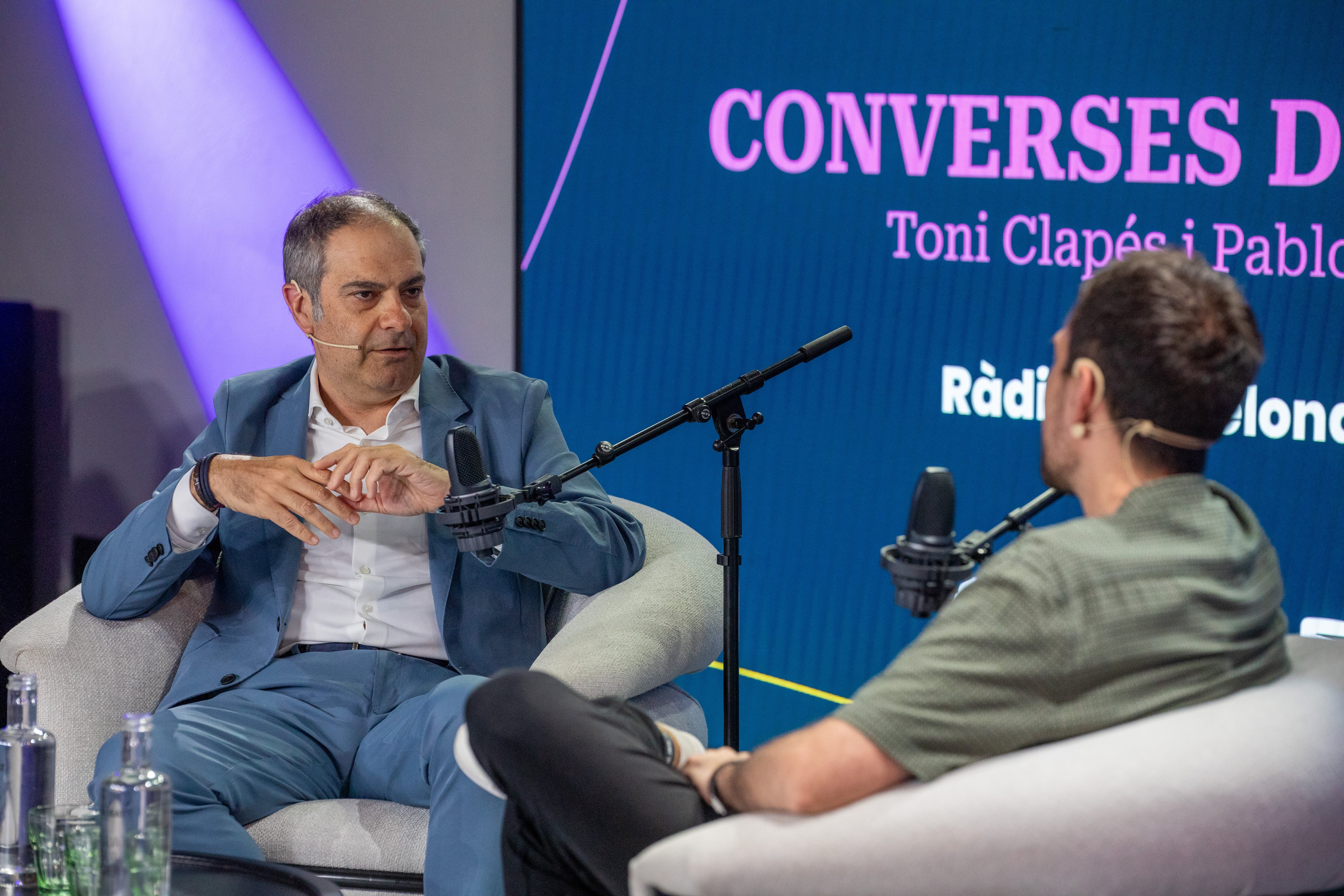 Toni Clapés i Pablo Tallón en les Converses de ràdio a la Casa Seat