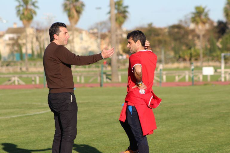 Edu Villegas junto a Pepe Masegosa en el Anexo a Chapín
