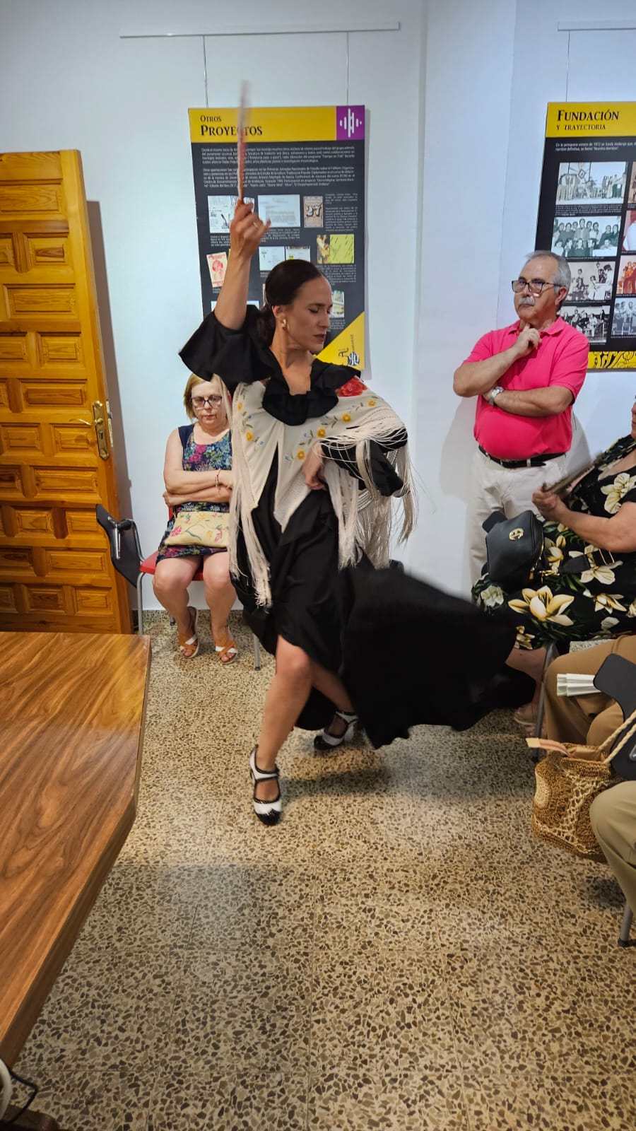 Rosa Ruiz Díaz interpretaba, al baile, uno de los poemas