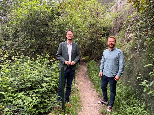 Diputado y alcalde hicieron un recorrido por La Acequia junto al rio Cuadros