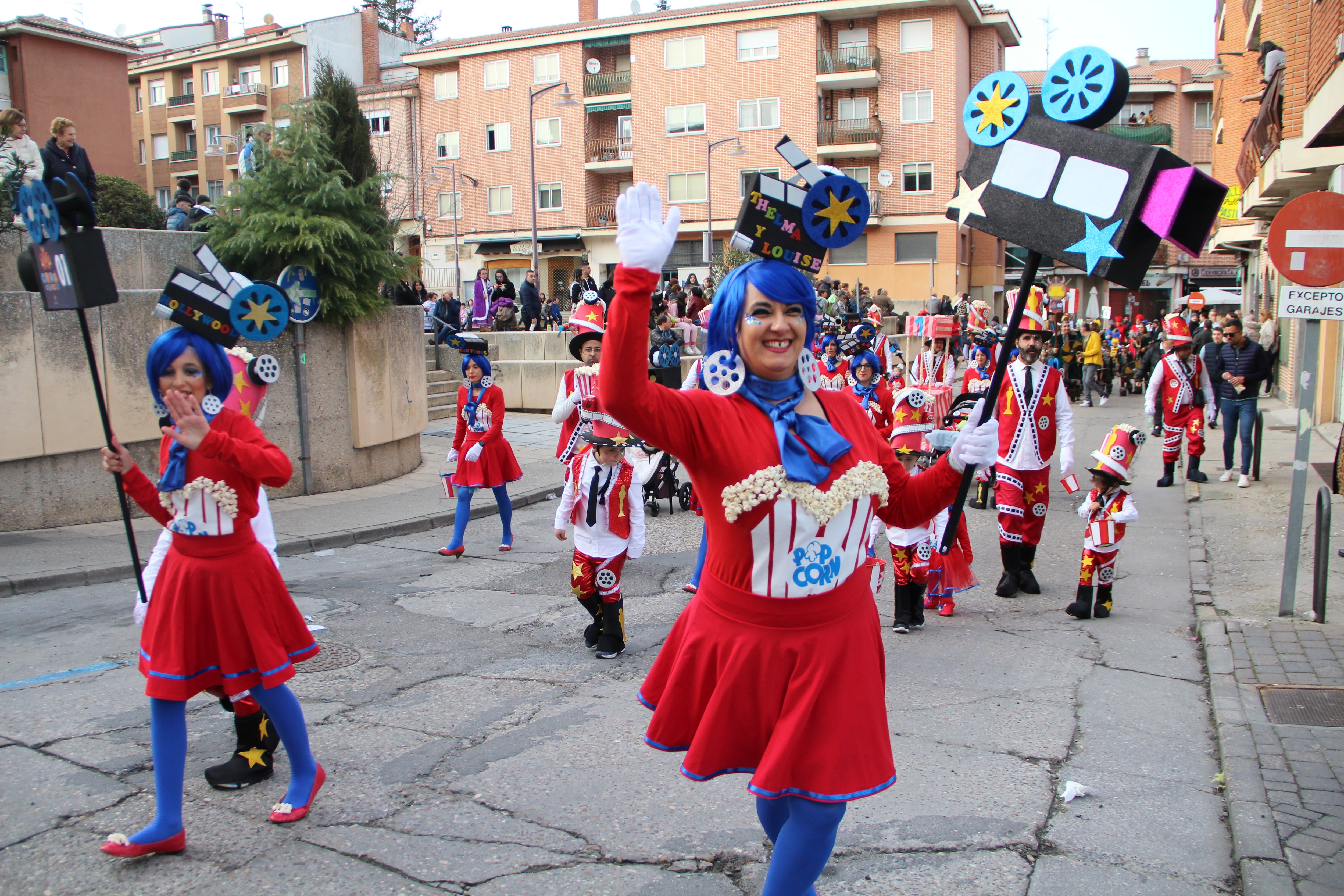 Desfile de carnaval infantil en Cuéllar