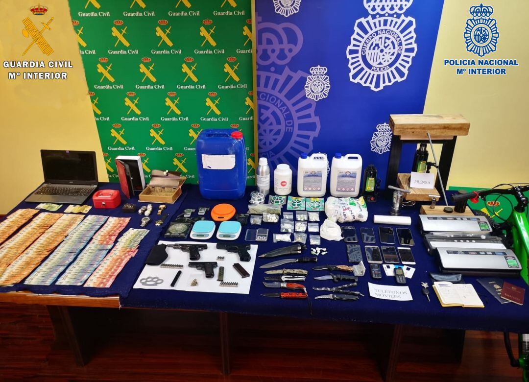 Material que se ha incautado en la operación