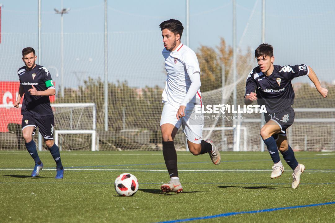 Un momento del partido.