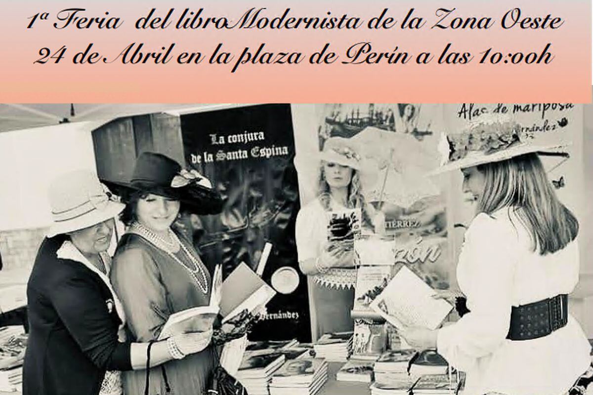 Cartel Feria del Libro Modernista