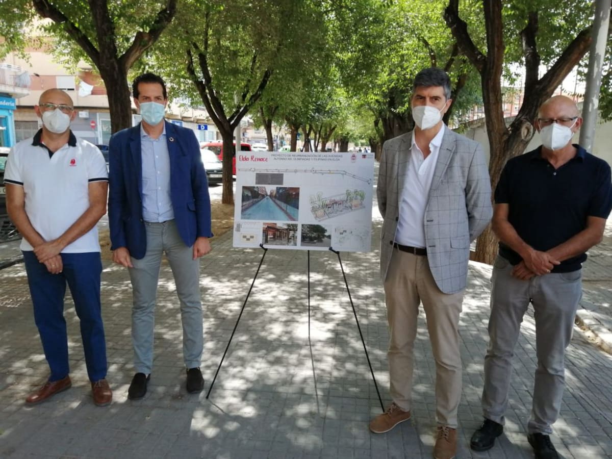 Elda invierte más de dos millones de euros en remodelar las avenidas Alfonso XIII, Olimpiadas y Filipinas