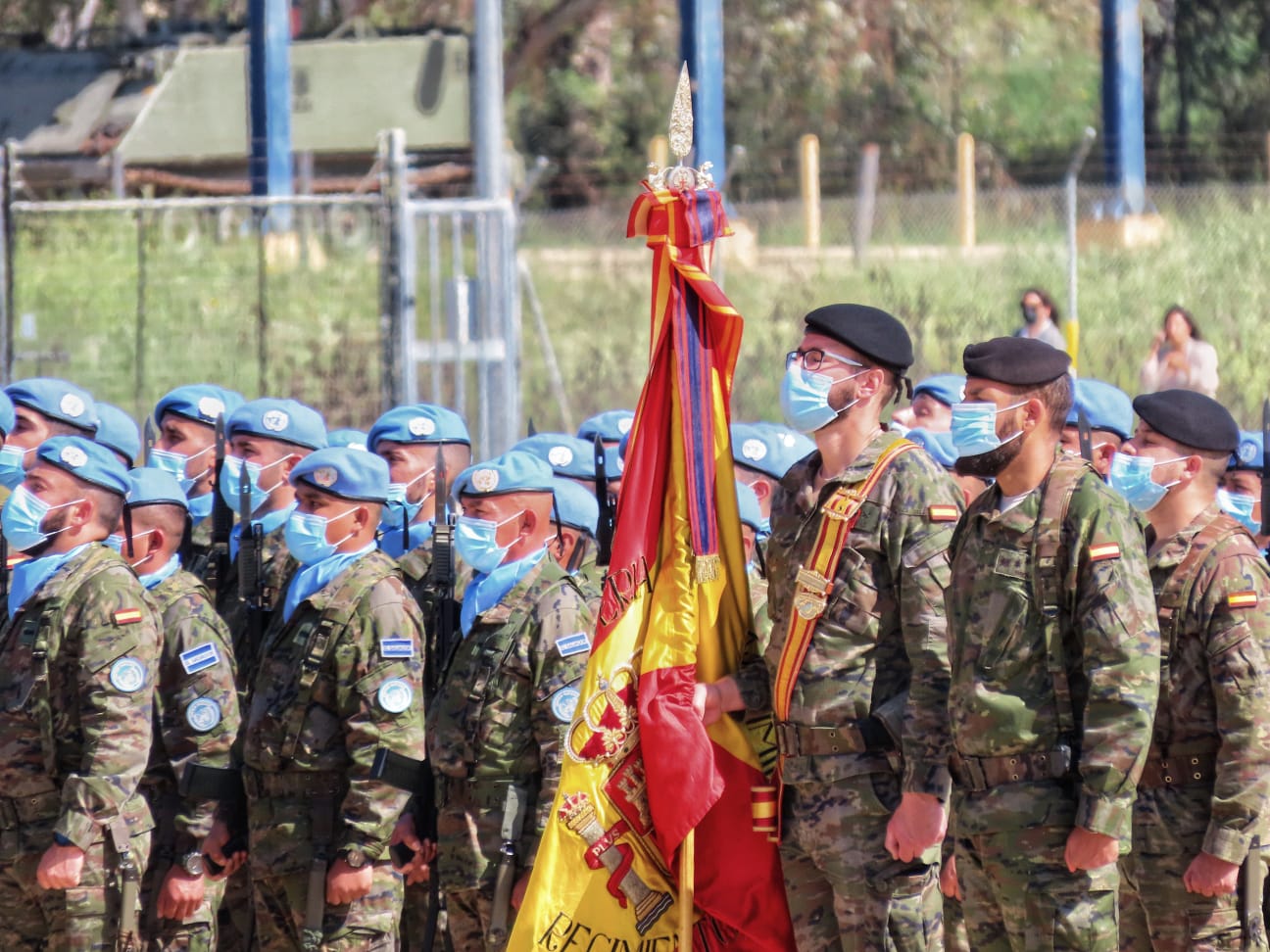 Militares de la Brigada Guzmán el Bueno X de Cerro Muriano que se desplazan en misión humanitaria a El Líbano