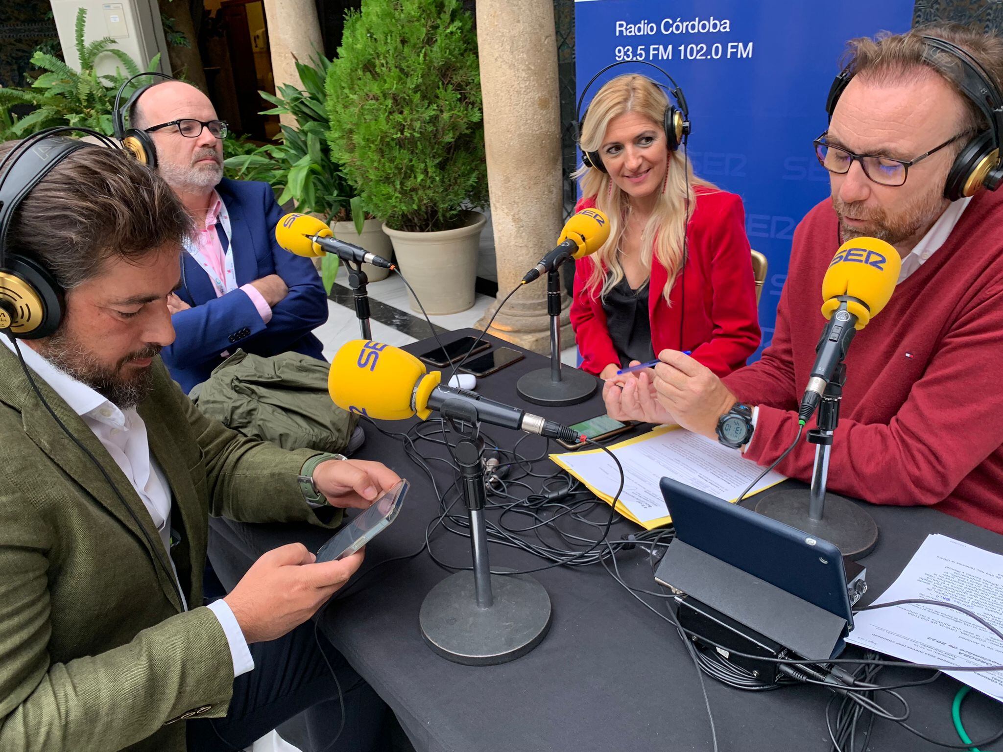 Manuel Moreno, Alfredo Romeo, Lourdes Morales y José Manuel León