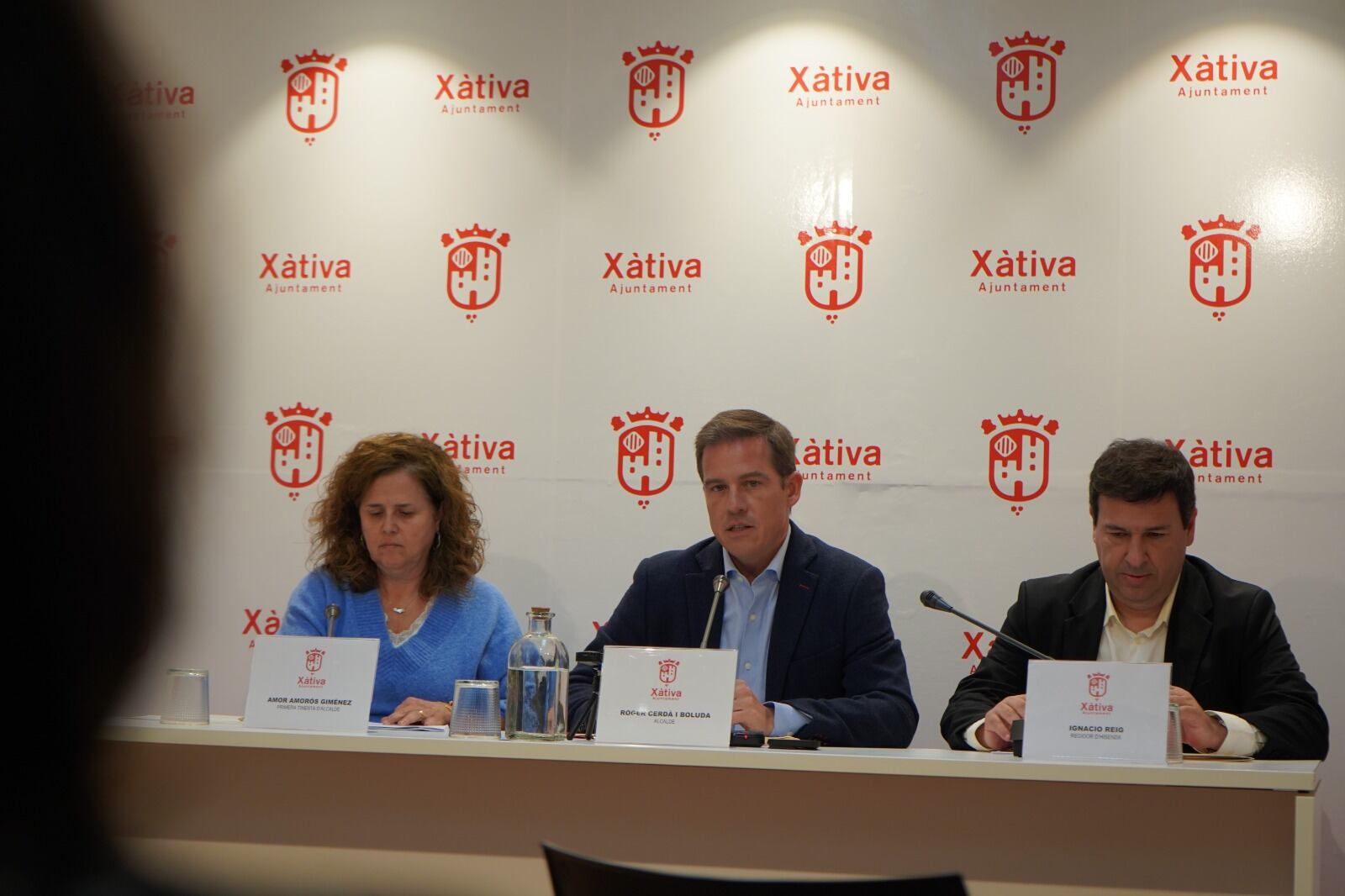 Rueda de prensa. Fuente: Ajuntament de Xàtiva