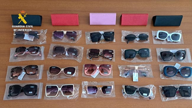 Gafas falsificadas interceptadas