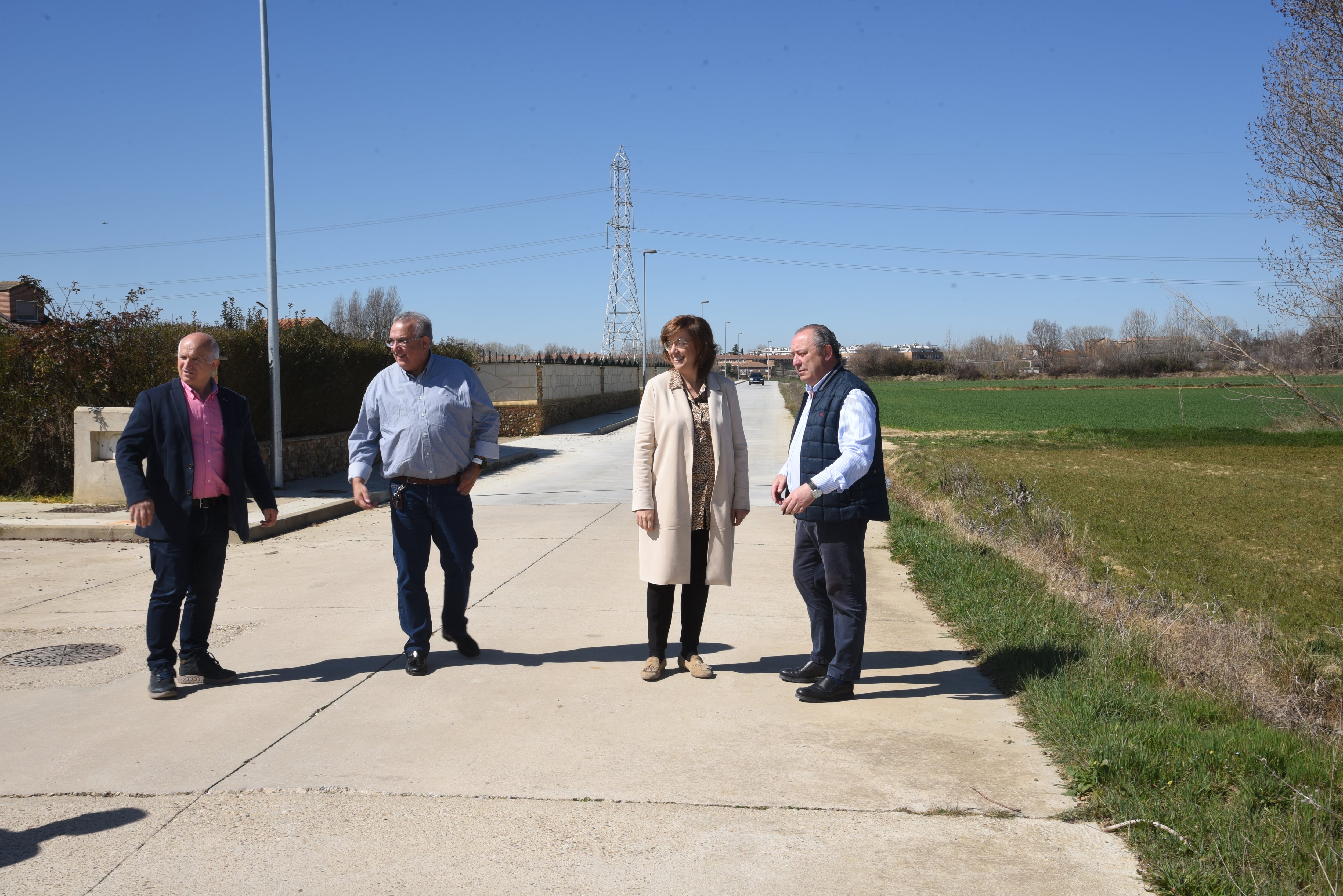 Visita institucional de la Diputación a Grijota