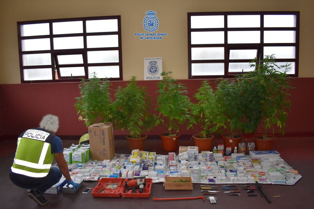 Material incautado en Palencia