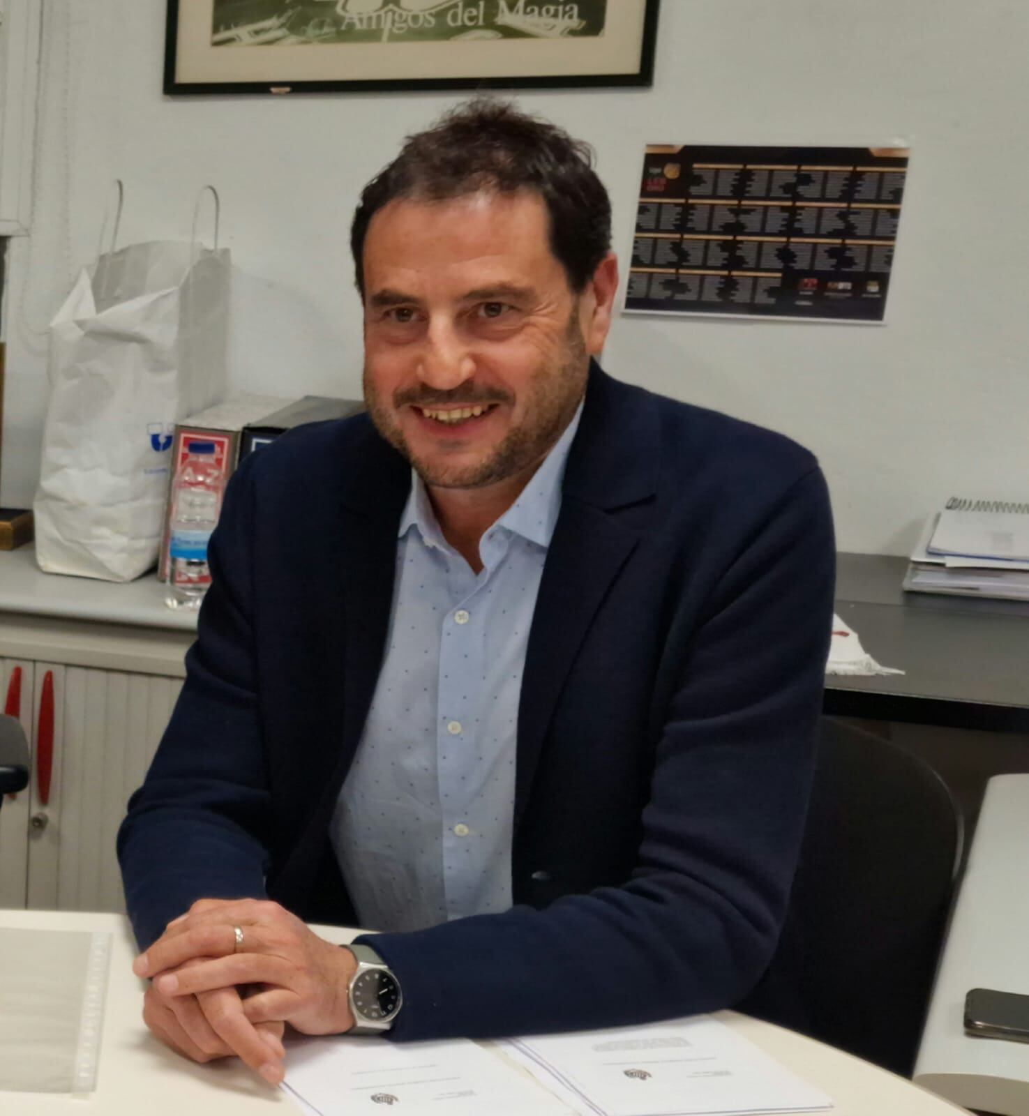 Fernando Lascorz, presidente del CB Peñas