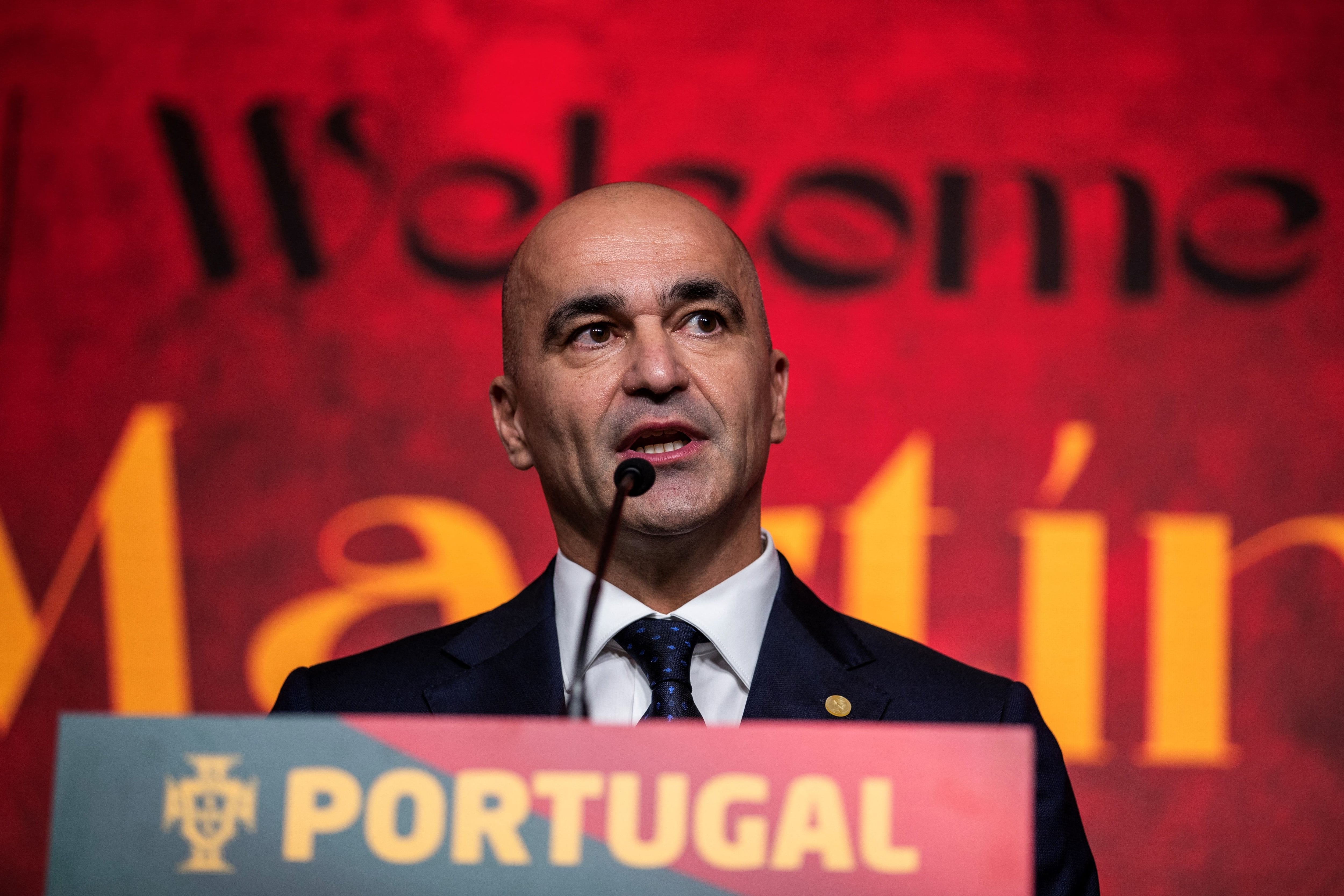 Roberto Martínez, en su presentación como nuevo seleccionador de Portugal