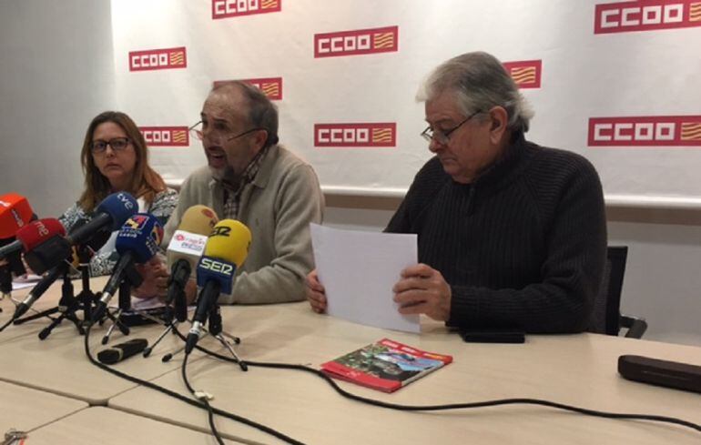 Comisiones Obreras ha presentado este informe en rueda de prensa 