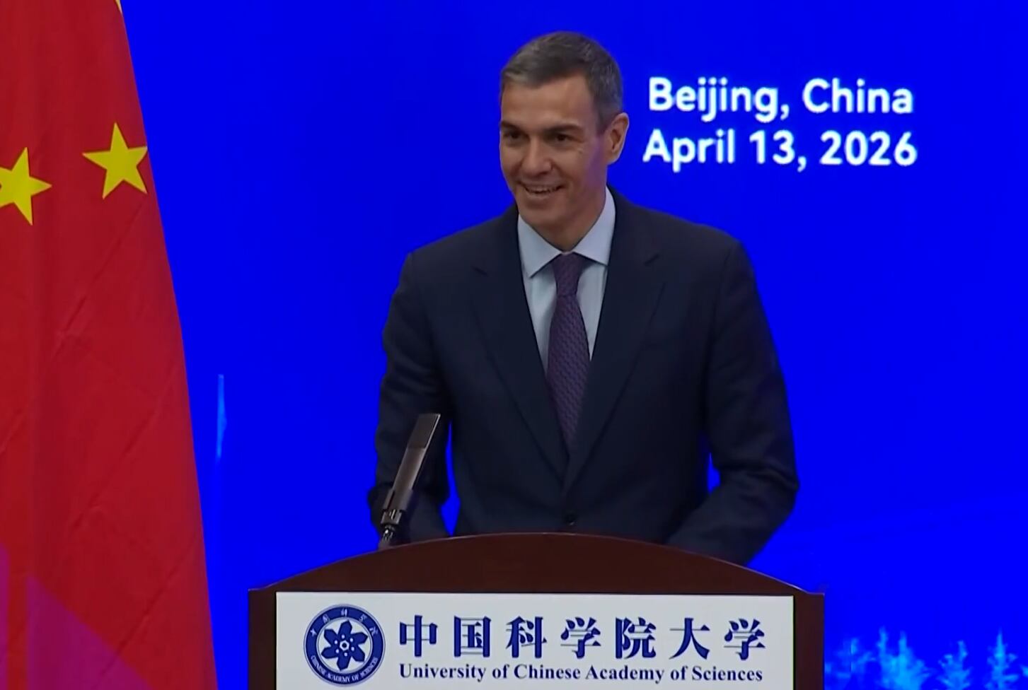 Sánchez pide a China que se implique "más" y exija que el derecho internacional se cumpla