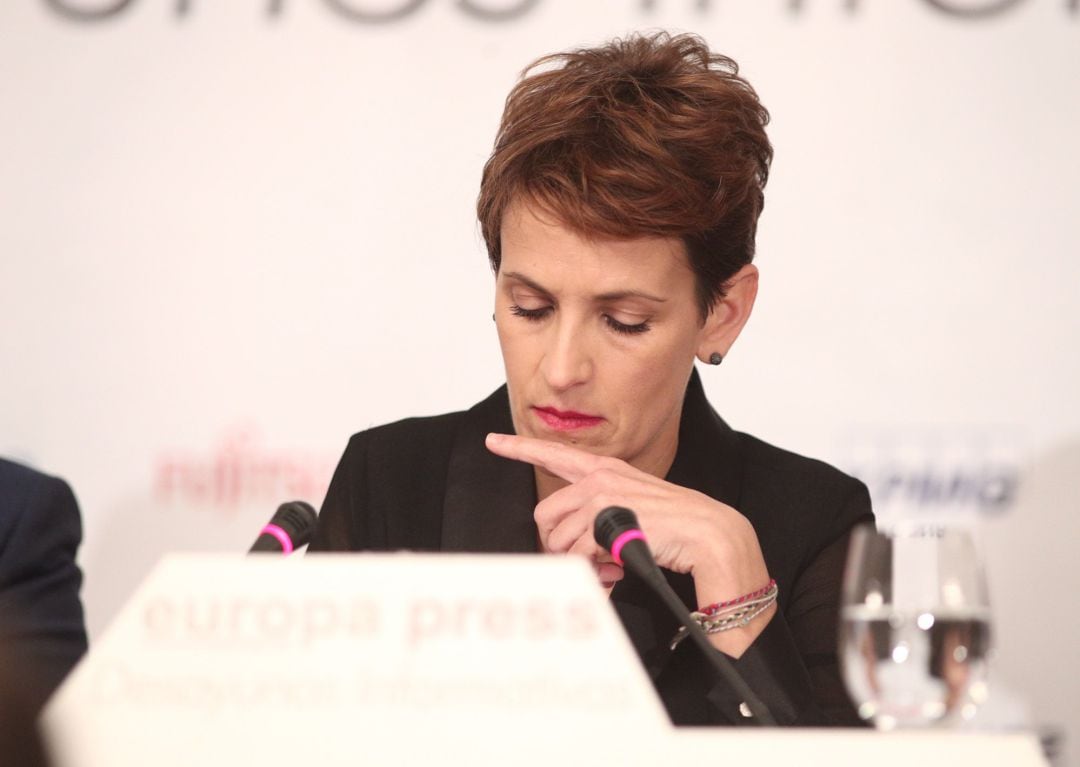 La presidenta del Gobierno de Navarra, María Chivite