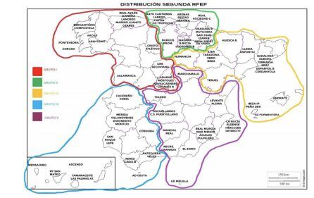 Grupos Segunda División RFEF