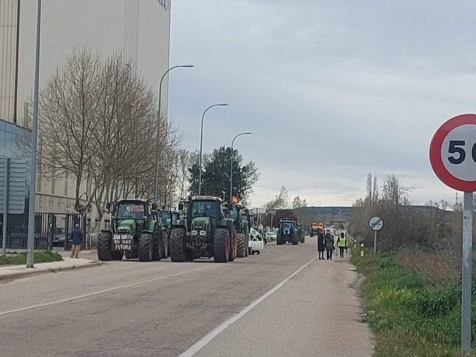 Parada en una de las empresas agroalimentarias