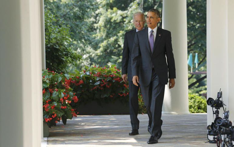 El presidente de EEUU, Barack Obama, antes de comparecer para anunciar la reapertura de la embajada en La Habana