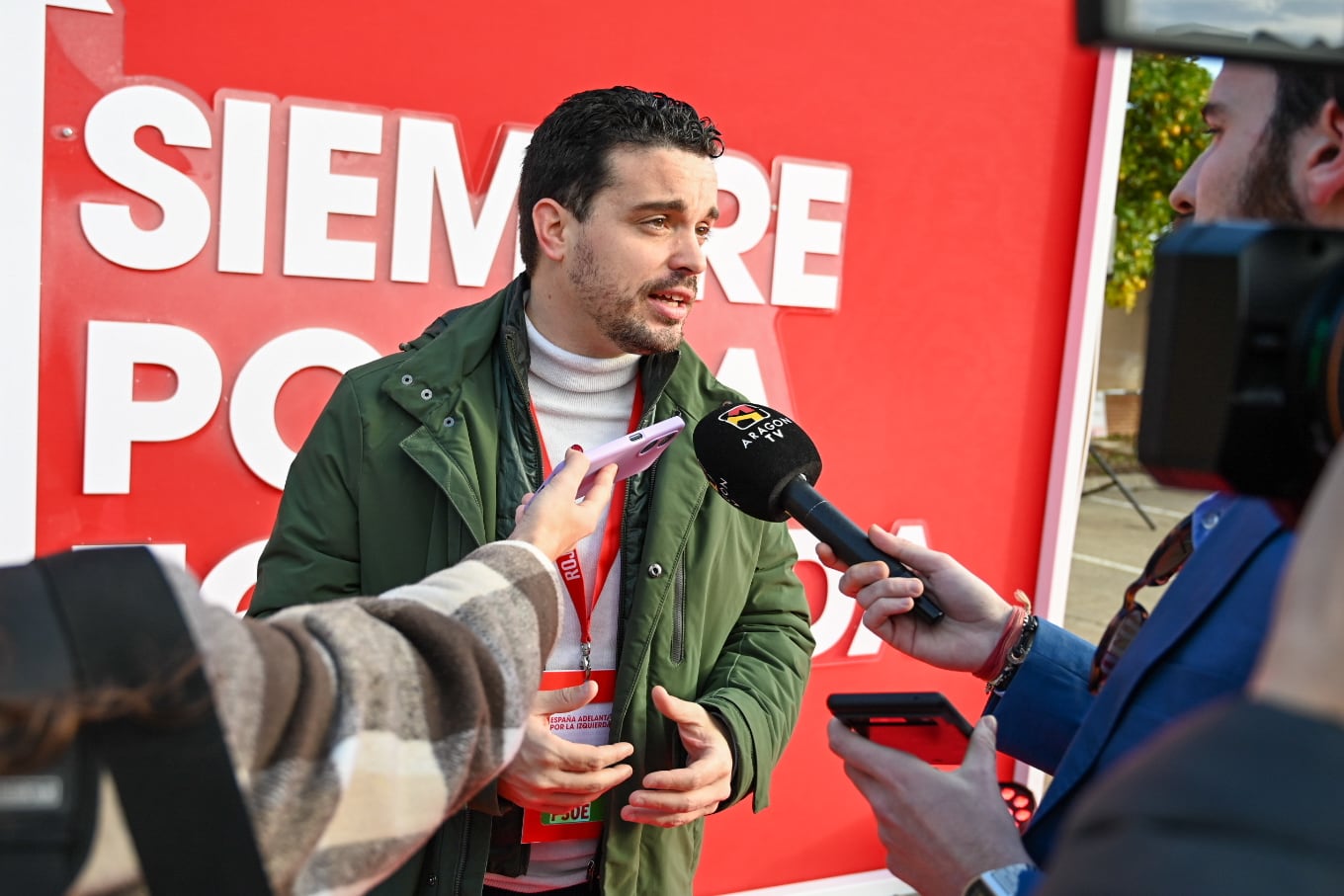 Darío Villagrasa, secretario de Organización del PSOE Aragón, en el Congreso Federal de Sevilla