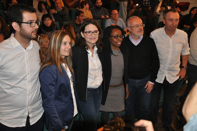 Presentación candidatura de Compromis y Podemos en Alicante con Mónica Oltra y Antonio Montiel