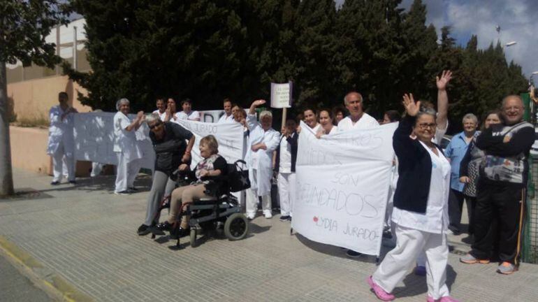 Imagen de una de las concentraciones en cas Serres