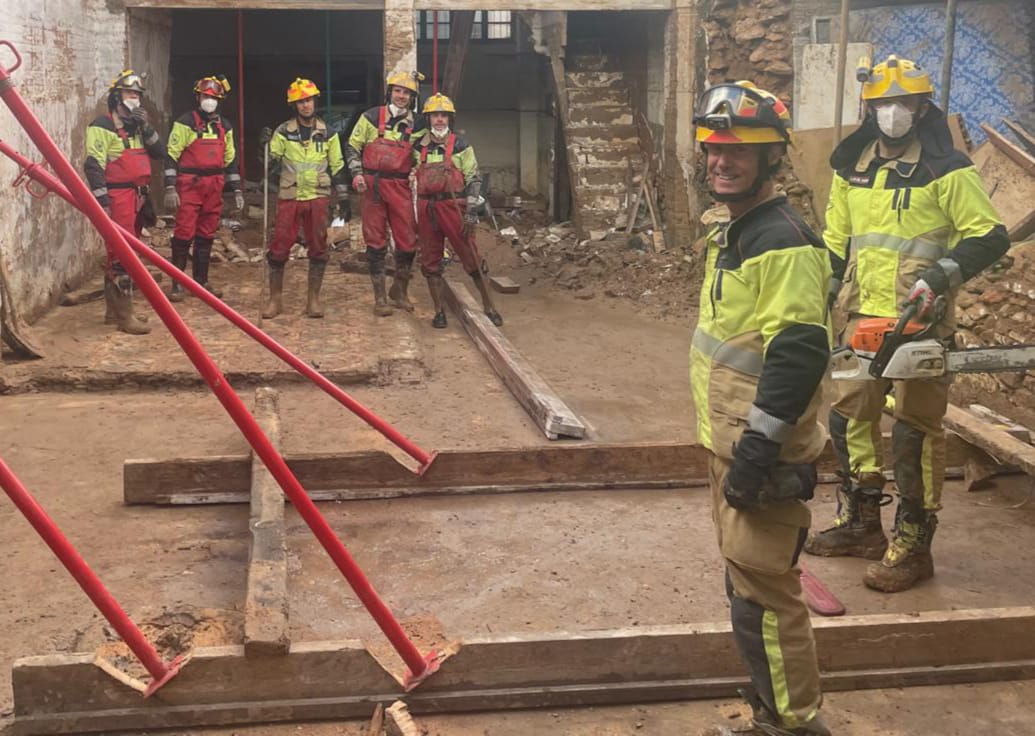 Bomberos del Consorcio Provincial de Guadalajara en Massanassa