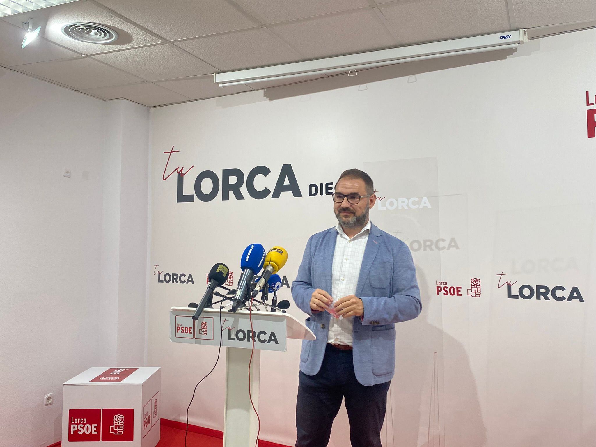 Diego José Mateos, portavoz del PSOE en Lorca