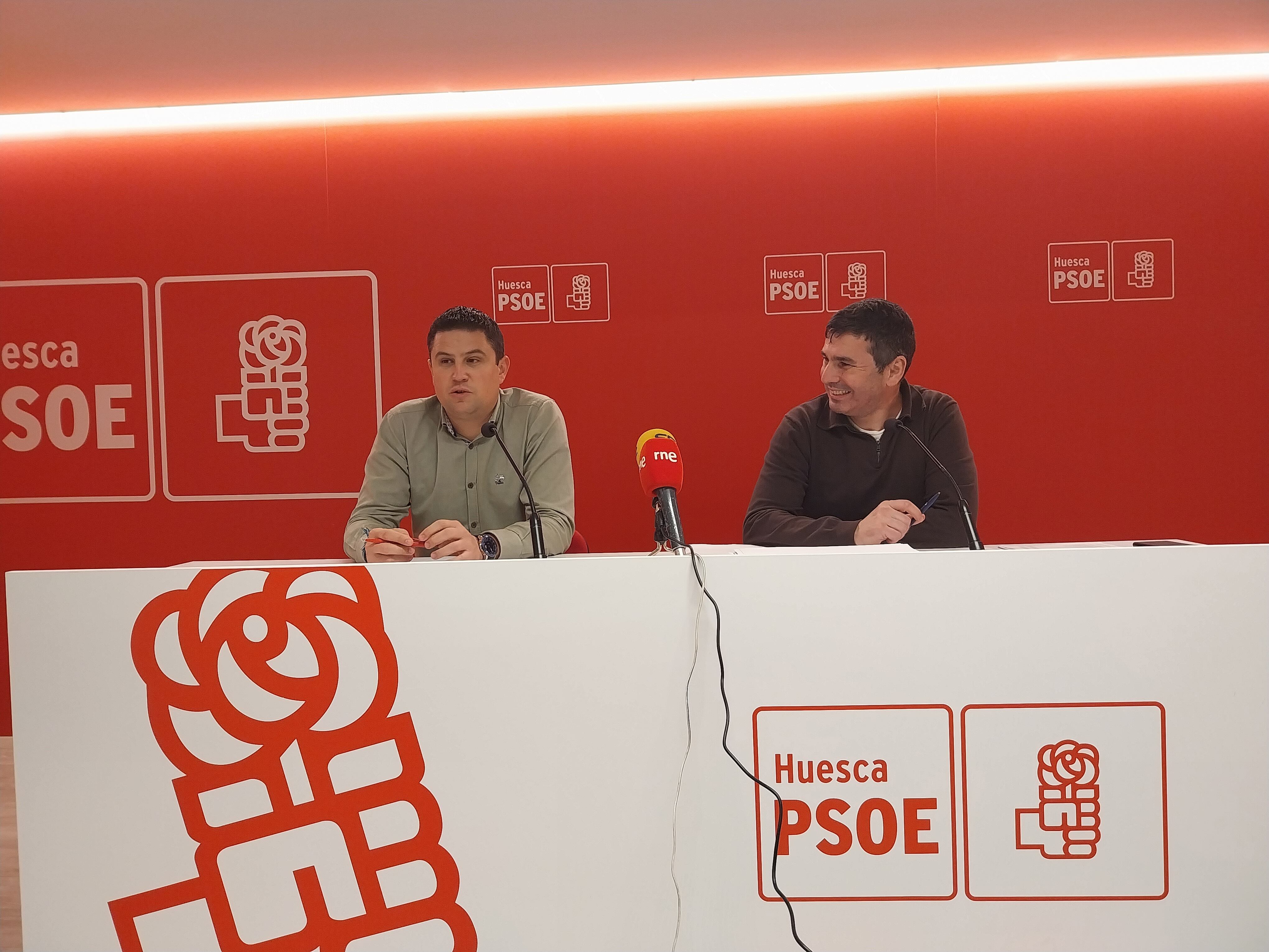 Antonio Biescas y Fernando Sánchez en rueda de prensa