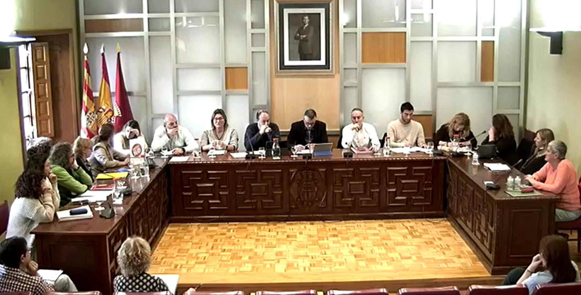 Momento del pleno ordinario del Ayuntamiento de Jaca este martes, 21 de noviembre de 2023
