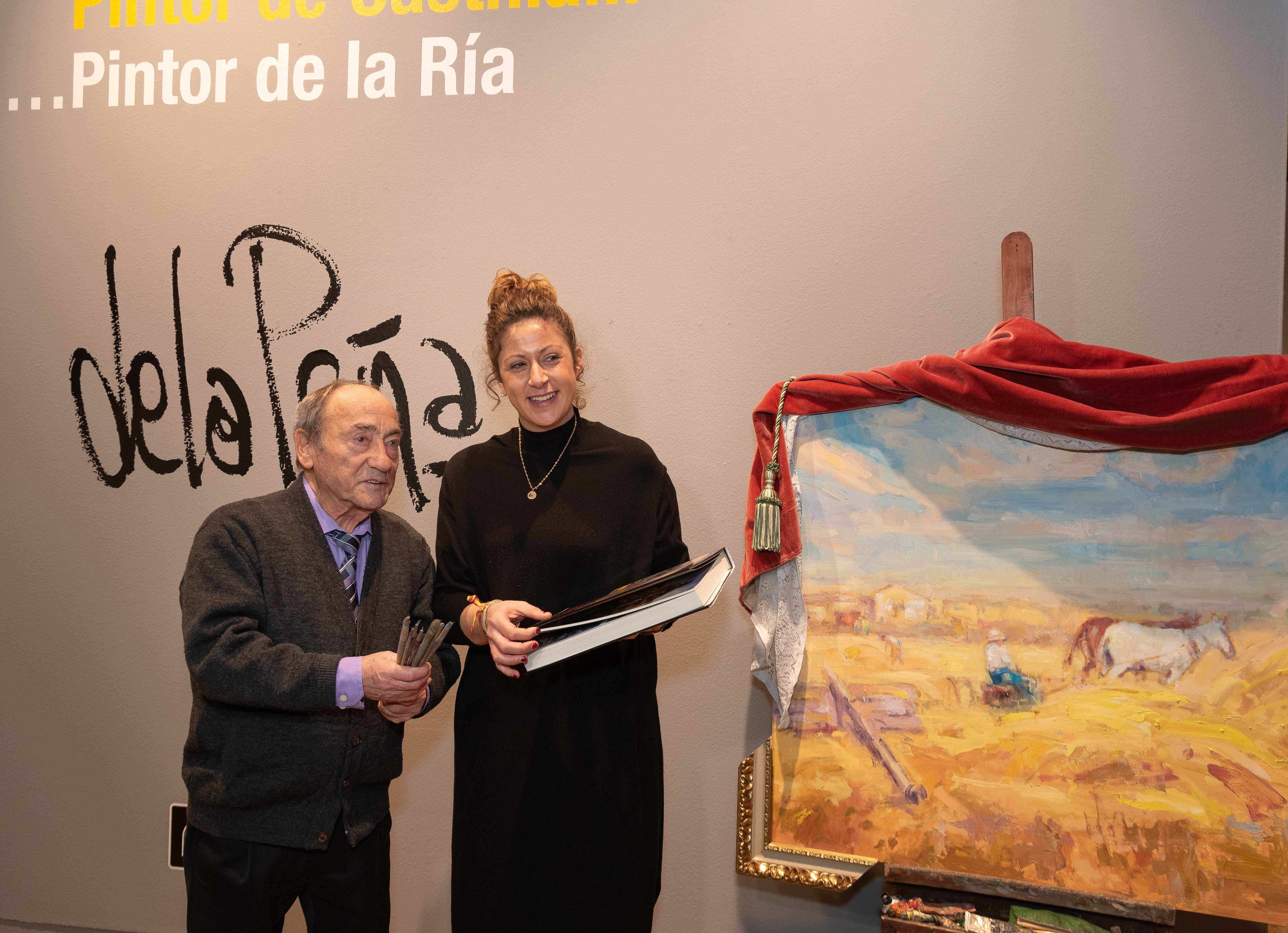 La sala de exposiciones del Centro Cultural Provincial acoge la exposición ‘De la Peña, pintor de Castilla, pintor de la ría’ del artista palentino Antonio de la Peña