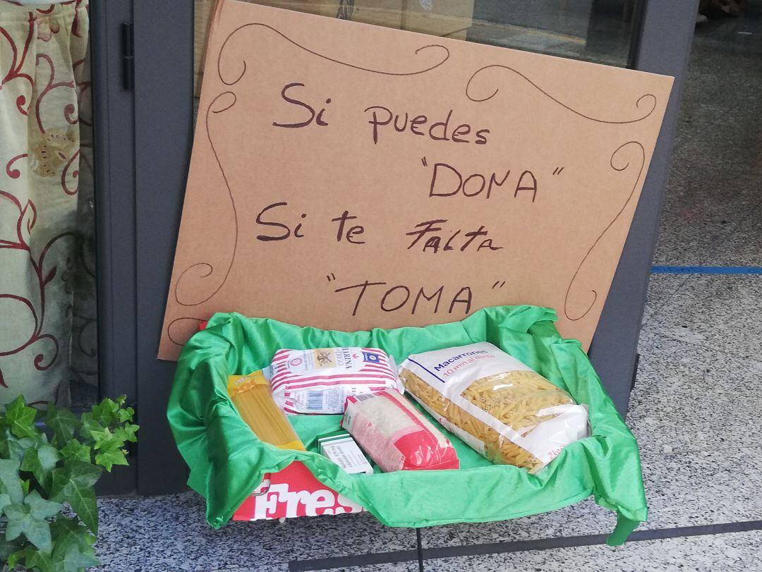 Muchos comercios se han sumado a la colecta