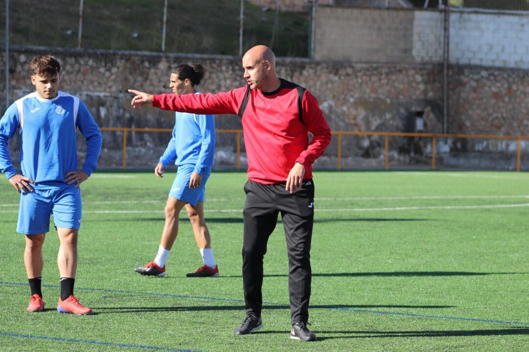 Fran García en un entrenamiento