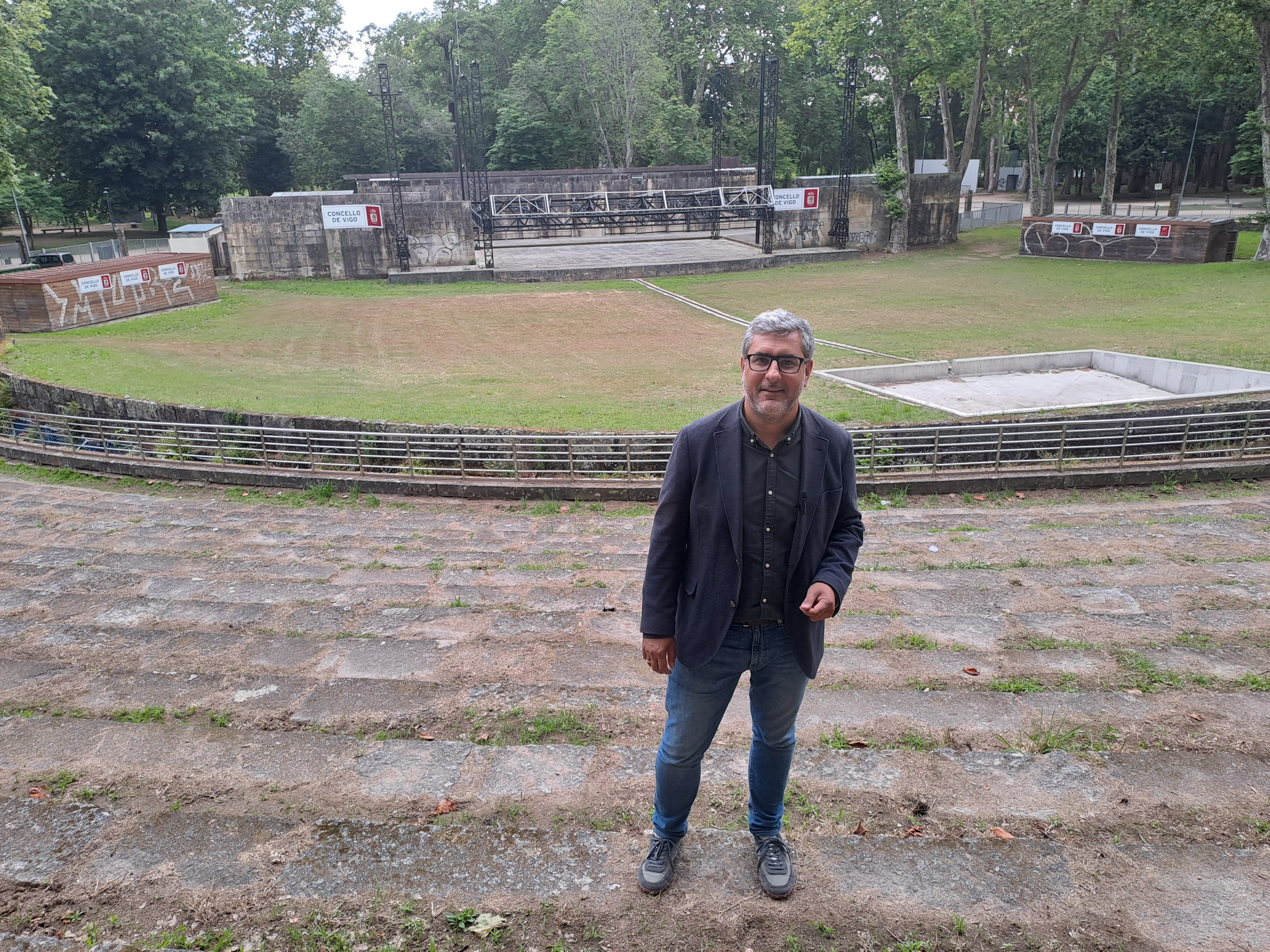 Miguel Martín en el auditorio de Castrelos en Vigo