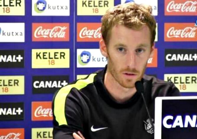 David Zurutuza, durante su comparecencia este mediodia.