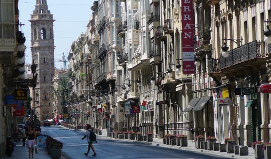 Calle La Paz de Valencia en una imagen reciente