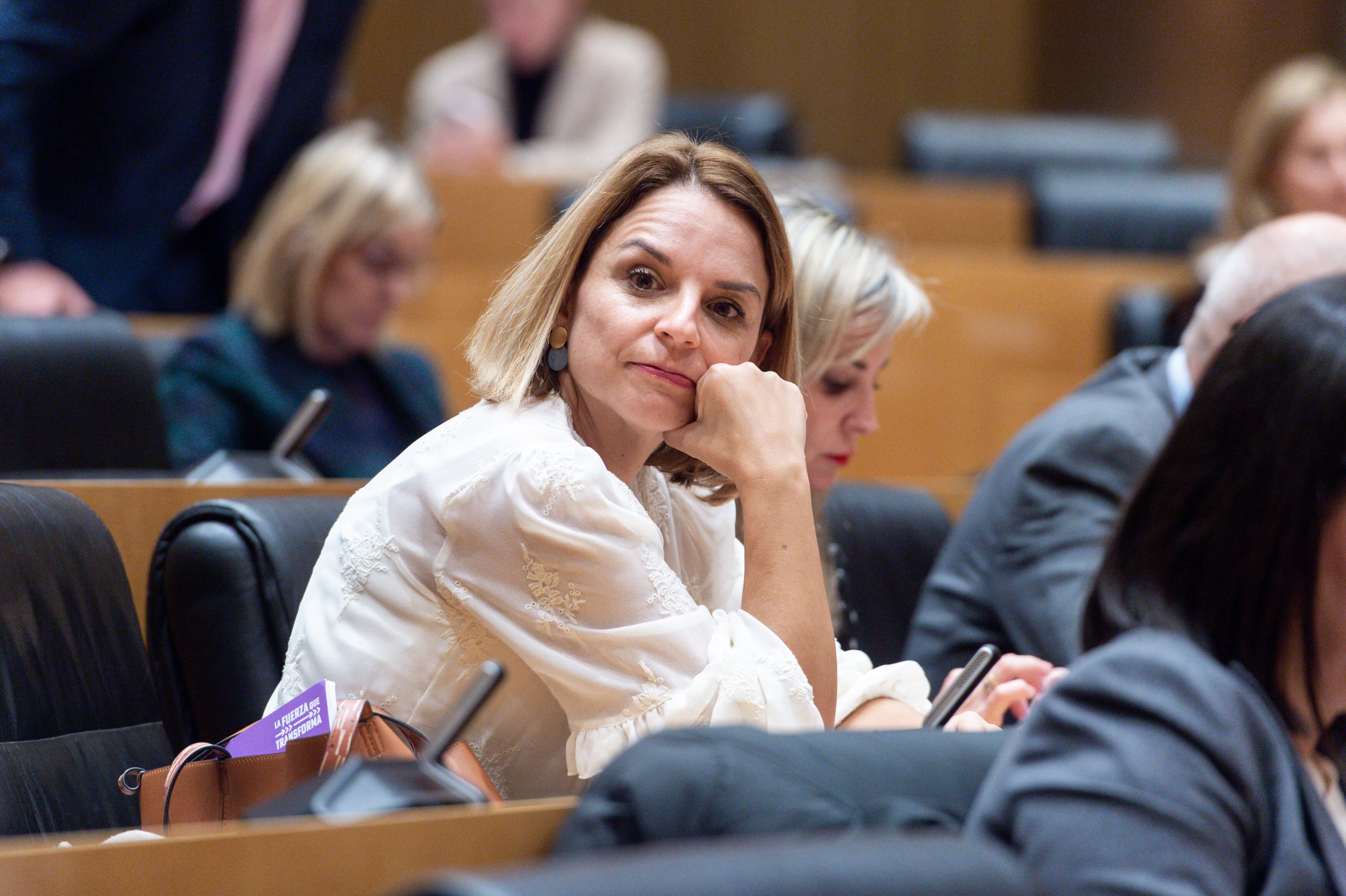 Noemí Santana, diputada en el Congreso, abandona junto al resto de sus compañeros de Podemos su compromiso con Sumar.