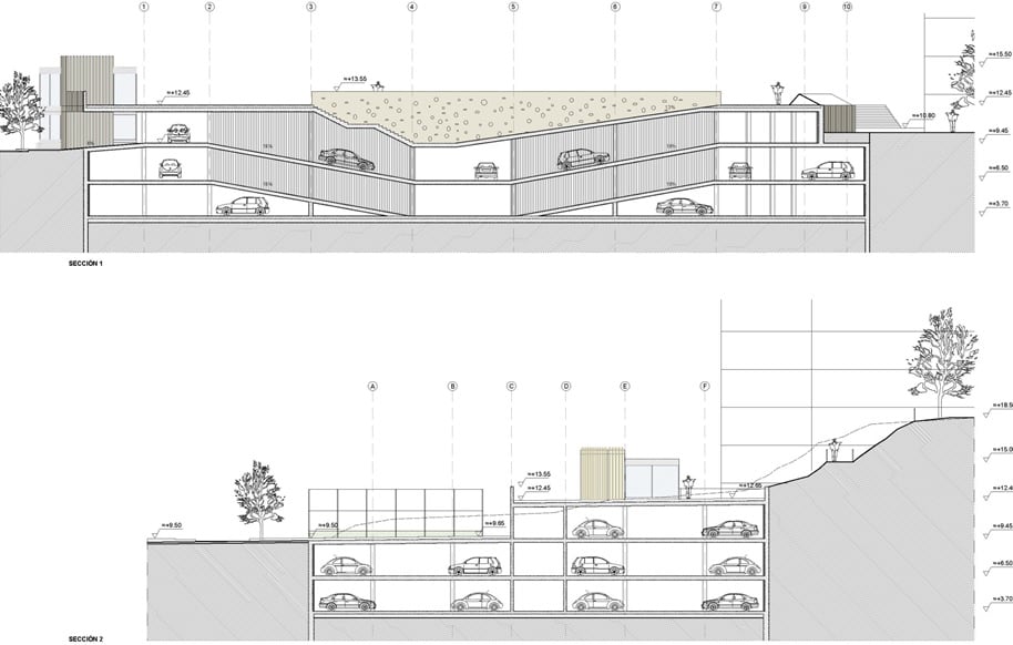 Planos del parking subterráneo | Fuente: Ayuntamiento de Irun