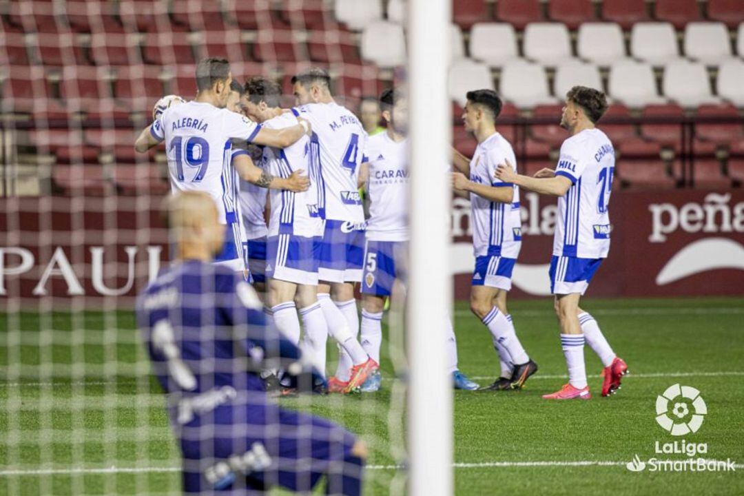 Narváez marcó en Las Gaunas el noveno gol con el Real Zaragoza